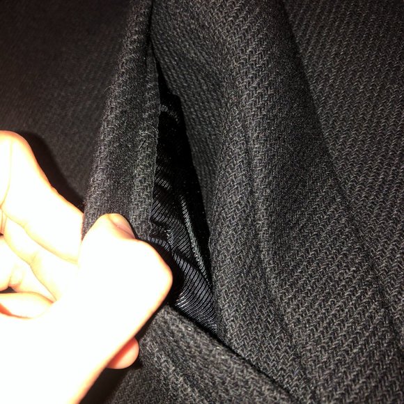 Zara Long Black Coat - Men's style coat - Picture 8 of 12